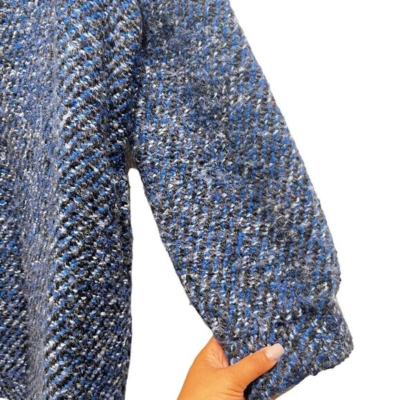 Tapestries Ireland Helena Ruuth Blue Pockets Wool Blend Cardigan Jacket Large - Picture 5 of 12